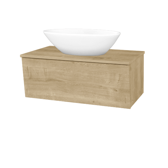 Badezimmerschrank EDITION SZZ 80 (Waschtisch Triumph)  - D09 Eiche Arlington - D09 Arlington - Nein