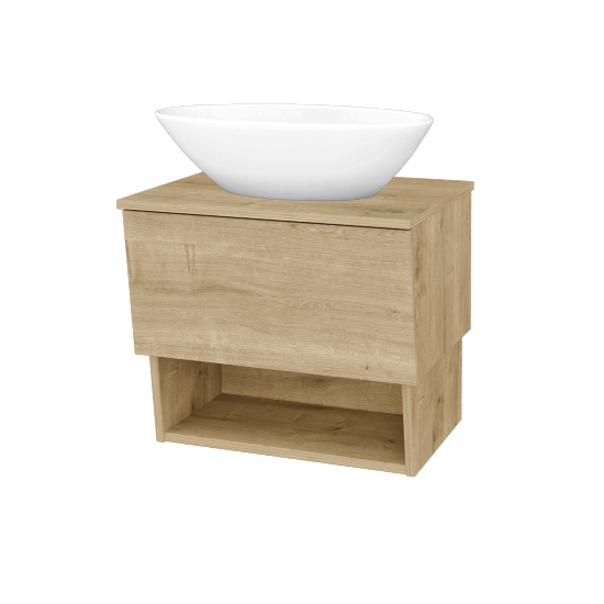 Badezimmerschrank EDITION SZZO 65 (Waschtisch Triumph)  - D09 Eiche Arlington - D09 Arlington - Nein