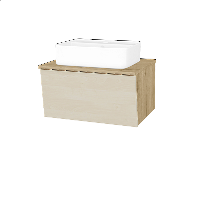 Badezimmerschrank EDITION SZZ 65 (Waschtisch Joy 2)  - D09 Eiche Arlington - D02 Birke