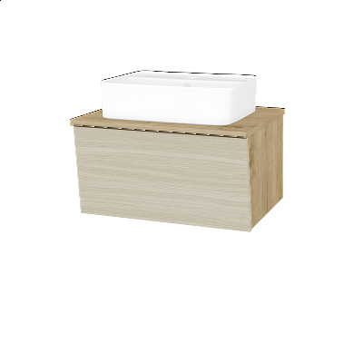 Badezimmerschrank EDITION SZZ 65 (Waschtisch Joy 2)  - D09 Eiche Arlington - D04 Eiche