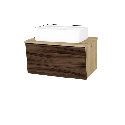 Badezimmerschrank EDITION SZZ 65 (Waschtisch Joy 2)  - D09 Eiche Arlington - D06 Nussbaum
