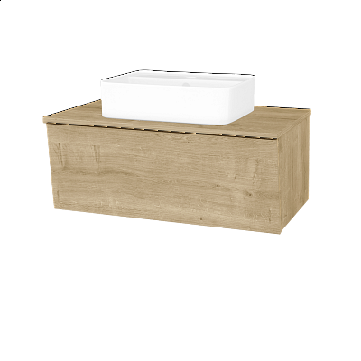 Badezimmerschrank EDITION SZZ 80 (Waschtisch Joy 2)  - D09 Eiche Arlington - D09 Arlington