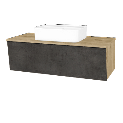 Badezimmerschrank EDITION SZZ 100 (Waschtisch Joy 2)  - D09 Eiche Arlington - D16 Dark Beton