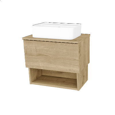 Badezimmerschrank EDITION SZZO 65 (Waschtisch Joy 2)  - D09 Eiche Arlington - D09 Arlington