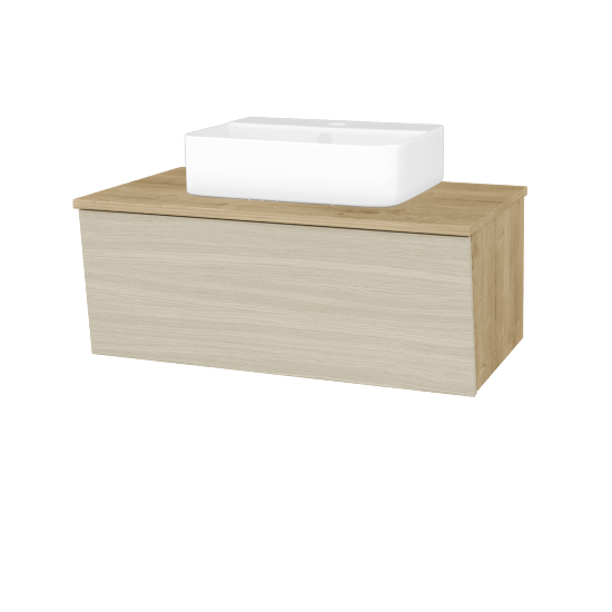 Badezimmerschrank EDITION SZZ 80 (Waschtisch Joy 3)  - D09 Eiche Arlington - D04 Eiche - Nein