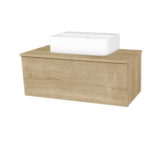 Badezimmerschrank EDITION SZZ 80 (Waschtisch Joy 3)  - D09 Eiche Arlington - D09 Arlington - Nein