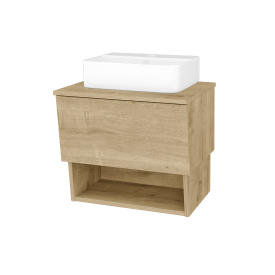 Badezimmerschrank EDITION SZZO 65 (Waschtisch Joy 3)  - D09 Eiche Arlington - D09 Arlington - Nein