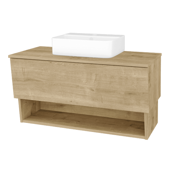 Badezimmerschrank EDITION SZZO 100 (Waschtisch Joy 3)  - D09 Eiche Arlington - D09 Arlington - Nein