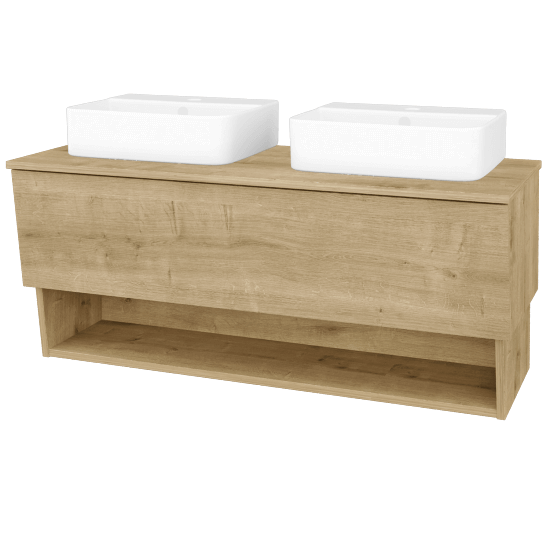 Badezimmerschrank EDITION SZZO 125 (Waschtisch Joy 3)  - D09 Eiche Arlington - D09 Arlington - Nein