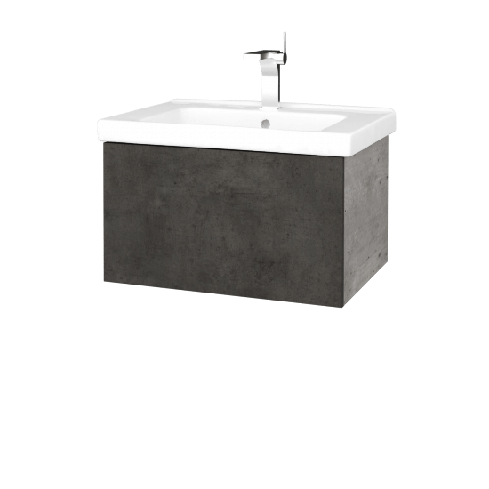 Waschtischunterschrank FLAT SZZ 65 (Waschtisch Harmonia)  - D01 Beton - D16 Dark Beton