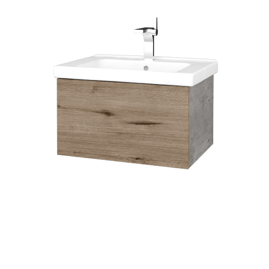 Waschtischunterschrank FLAT SZZ 65 (Waschtisch Harmonia)  - D01 Beton - D23 Herkules