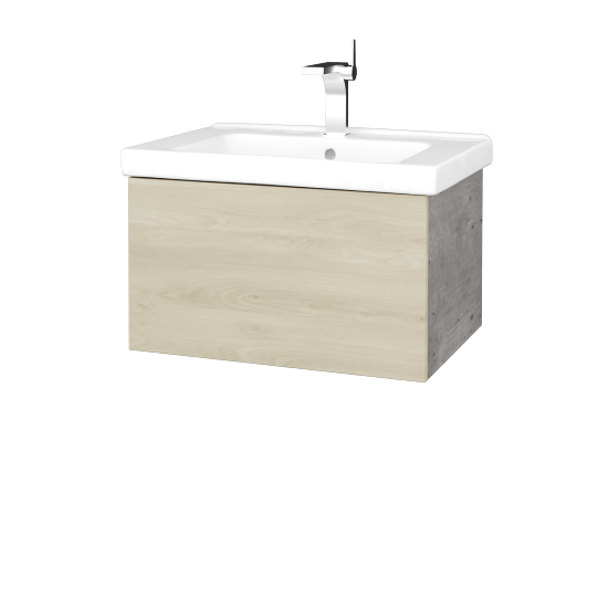 Waschtischunterschrank FLAT SZZ 65 (Waschtisch Harmonia)  - D01 Beton - D24 Ohio