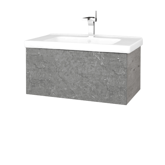 Waschtischunterschrank FLAT SZZ 80 (Waschtisch Harmonia)  - D01 Beton - D20 Galaxy