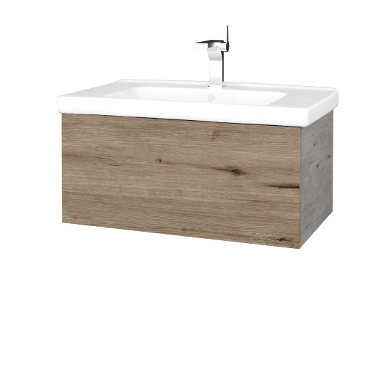 Waschtischunterschrank FLAT SZZ 80 (Waschtisch Harmonia)  - D01 Beton - D23 Herkules