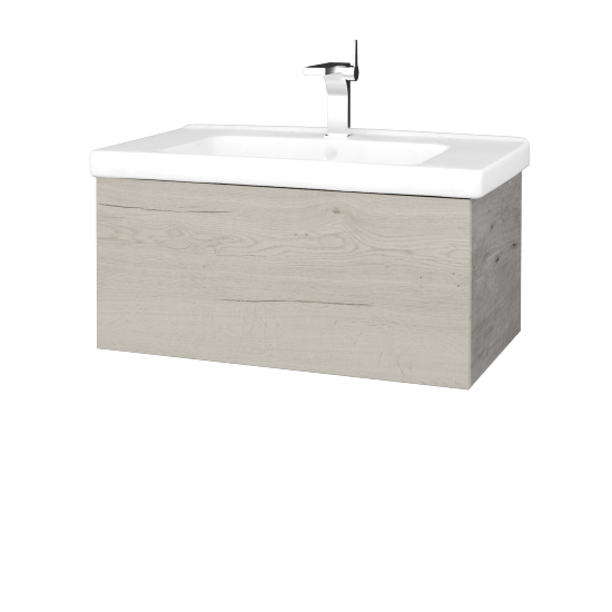 Waschtischunterschrank FLAT SZZ 80 (Waschtisch Harmonia)  - D01 Beton - D28 Alberta