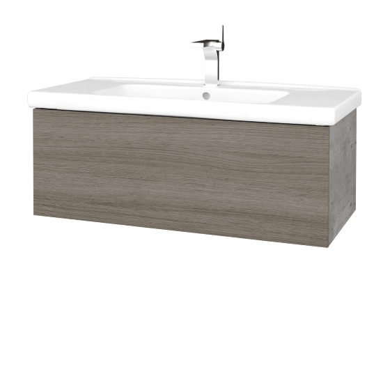 Waschtischunterschrank FLAT SZZ 100 (Waschtisch Harmonia)  - D01 Beton - D03 Cafe