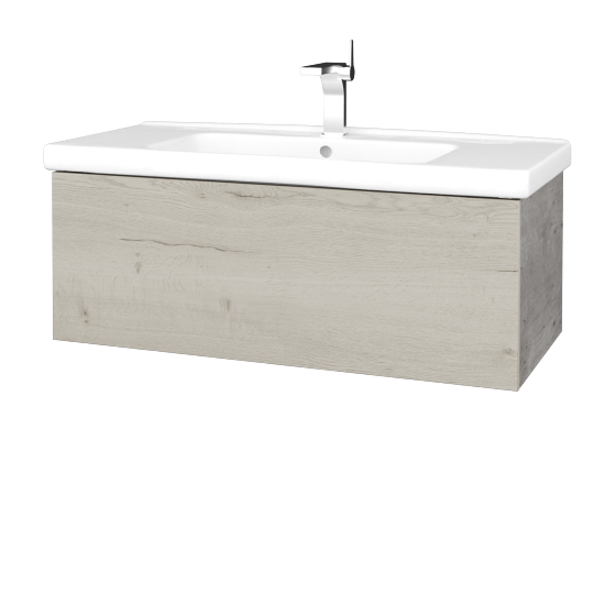 Waschtischunterschrank FLAT SZZ 100 (Waschtisch Harmonia)  - D01 Beton - D28 Alberta