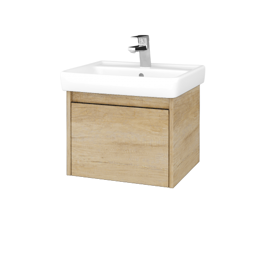 Waschtischunterschrank LOGI SZZ 55 (Waschtisch Q)  - D15 Eiche Nebraska - D15 Eiche Nebraska