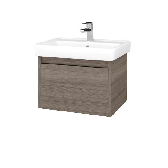 Waschtischunterschrank LOGI SZZ 60 (Waschtisch Q)  - D03 Cafe - Griffes T33 - D03 Cafe