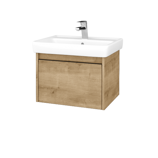 Waschtischunterschrank LOGI SZZ 60 (Waschtisch Q)  - D09 Eiche Arlington - Griffes T33 - D09 Arlington