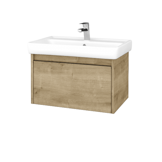 Waschtischunterschrank LOGI SZZ 70 (Waschtisch Q)  - D09 Eiche Arlington - D09 Arlington