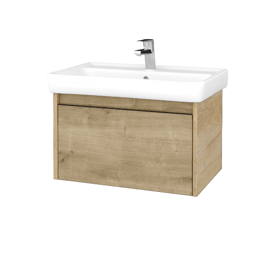 Waschtischunterschrank LOGI SZZ 70 (Waschtisch Q)  - D15 Eiche Nebraska - D09 Arlington