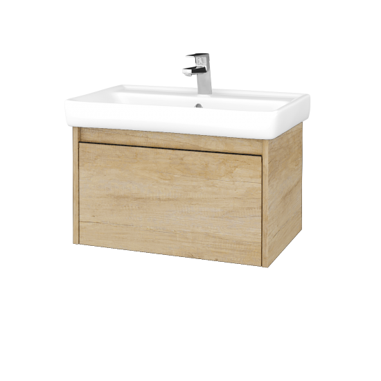 Waschtischunterschrank LOGI SZZ 70 (Waschtisch Q)  - D15 Eiche Nebraska - D15 Eiche Nebraska