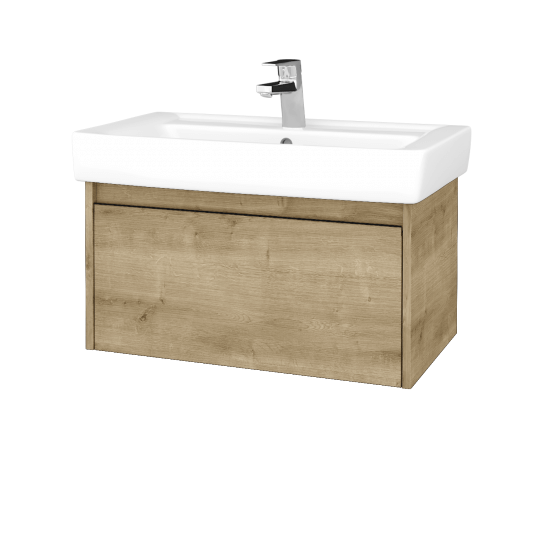 Waschtischunterschrank LOGI SZZ 80 (Waschtisch Q)  - D09 Eiche Arlington - D09 Arlington