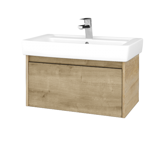 Waschtischunterschrank LOGI SZZ 80 (Waschtisch Q)  - D15 Eiche Nebraska - D09 Arlington