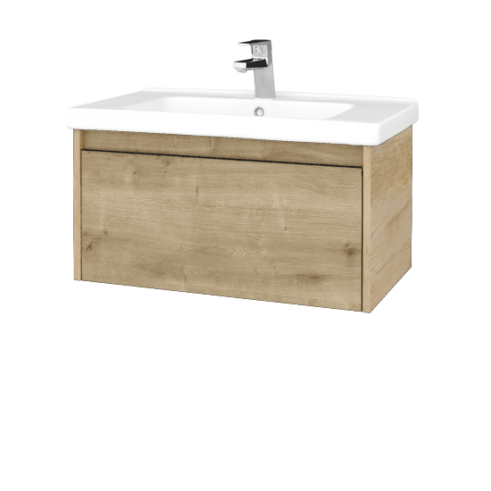 Waschtischunterschrank LOGI SZZ 80 (Waschtisch Harmonia)  - D15 Eiche Nebraska - D09 Arlington