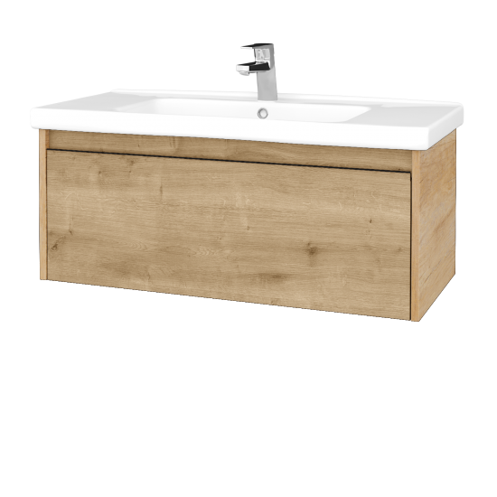 Waschtischunterschrank LOGI SZZ 100 (Waschtisch Harmonia)  - D15 Eiche Nebraska - D09 Arlington