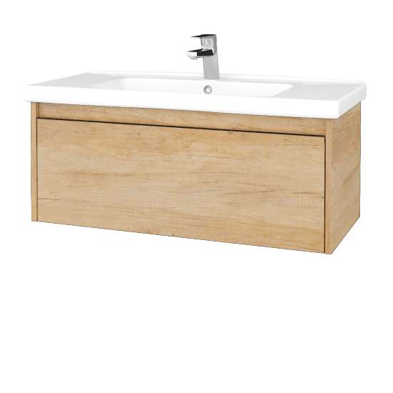 Waschtischunterschrank LOGI SZZ 100 (Waschtisch Harmonia)  - D15 Eiche Nebraska - D15 Eiche Nebraska