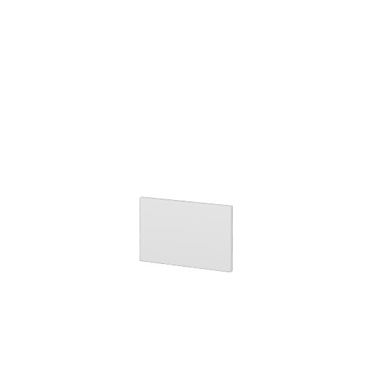 Krycí deska k zakrácení KDZ SZZ (výška 20 cm)  - M01 Bílá mat