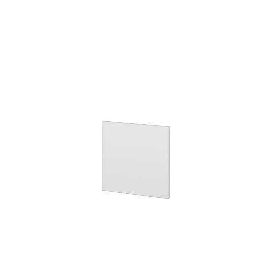 Seitenblende KDZ SZZ1 (Höhe 30 cm)  - L01 Weiß Lack Hochglanz