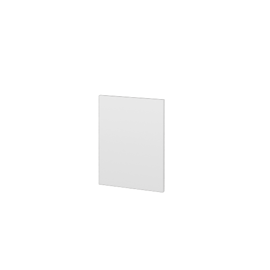 Seitenblende KDZ SZZ2 (Höhe 40 cm)  - L01 Weiß Lack Hochglanz