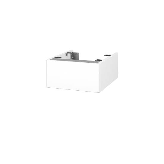 DSD SZZ 40 Unterschrank für Waschtischplatte (Höhe 20 cm)  - N01 Weiß Hochglanz - L01 Weiß Lack Hochglanz - Nein