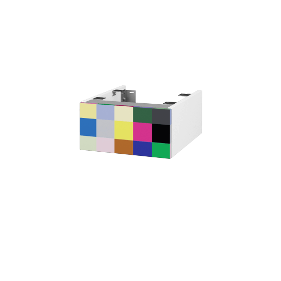 DSD SZZ 40 Unterschrank für Waschtischplatte (Höhe 20 cm)  - N01 Weiß Hochglanz - IND Individual - Nein
