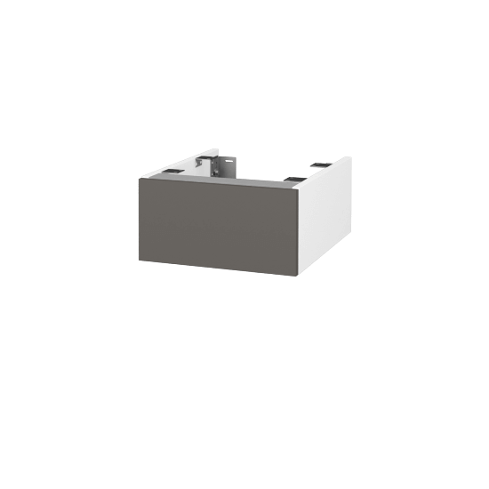 Doplňková skříňka pod desku DSD SZZ 40 (výška 20 cm)  - N01 Bílá lesk - N06 Lava - Ne