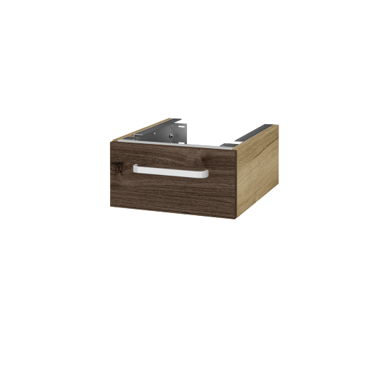 Unterschrank für Waschtischplatte DSD SZZ 40 (Höhe 20 cm)  - D26 Ontario - Griff T01 - D25 Teak - Nein