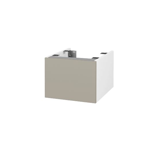 DSD SZZ1 40 Unterschrank für Waschtischplatte (Höhe 30 cm)  - N01 Weiß Hochglanz - L04 Taupe Lack Hochglanz - Nein