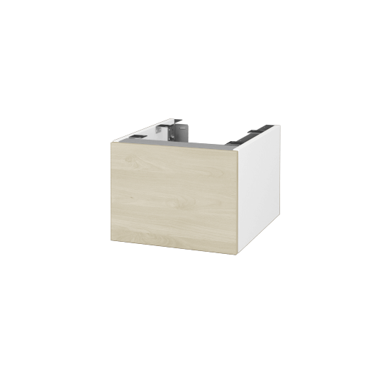 DSD SZZ1 40 Unterschrank für Waschtischplatte (Höhe 30 cm)  - N01 Weiß Hochglanz - D24 Ohio - Nein