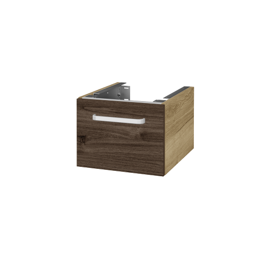 Unterschrank für Waschtischplatte DSD SZZ1 40 (Höhe 30 cm)  - D26 Ontario - Griff T01 - D25 Teak - Nein