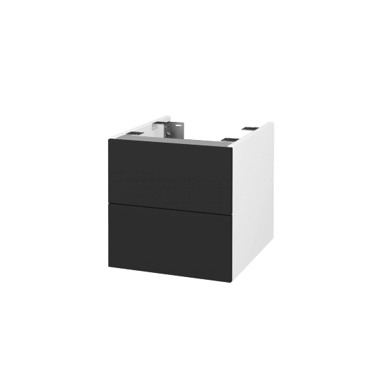 DSD SZZ2 40 Unterschrank für Waschtischplatte (Höhe 40 cm)  - N01 Weiß Hochglanz - N03 Graphite - Nein