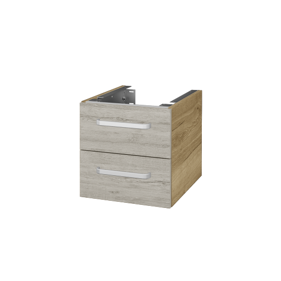 Unterschrank für Waschtischplatte DSD SZZ2 40 (Höhe 40 cm)  - D26 Ontario - Griff T01 - D05 Oregon - Nein