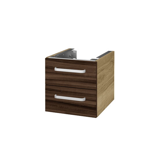 Unterschrank für Waschtischplatte DSD SZZ2 40 (Höhe 40 cm)  - D26 Ontario - Griff T01 - D06 Nussbaum - Nein