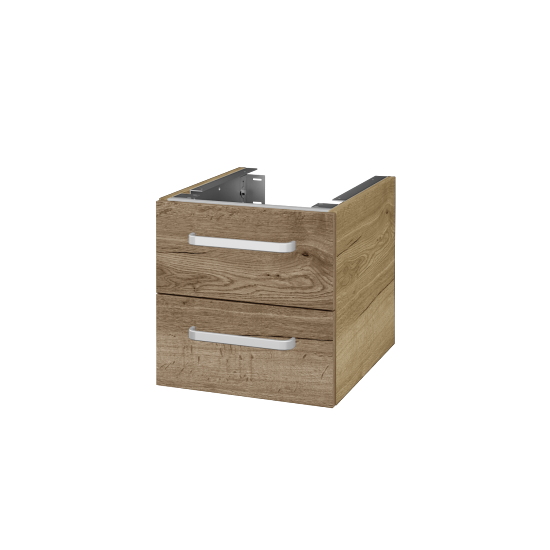 Unterschrank für Waschtischplatte DSD SZZ2 40 (Höhe 40 cm)  - D26 Ontario - Griff T01 - D21 Tobacco - Nein