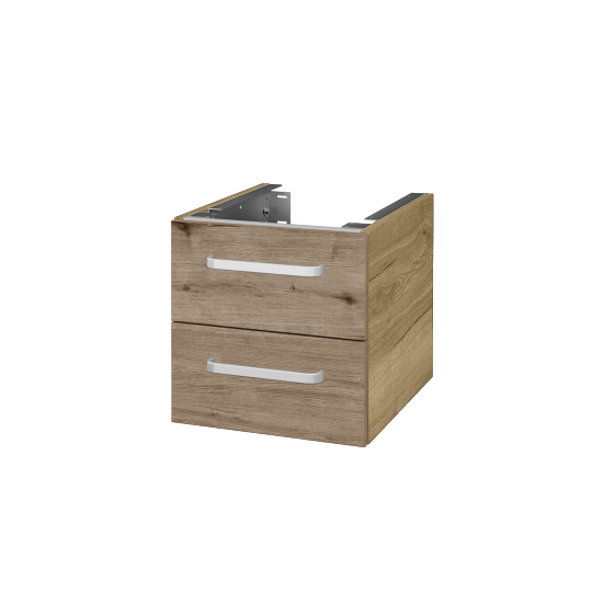Unterschrank für Waschtischplatte DSD SZZ2 40 (Höhe 40 cm)  - D26 Ontario - Griff T01 - D23 Eiche Herkules - Nein