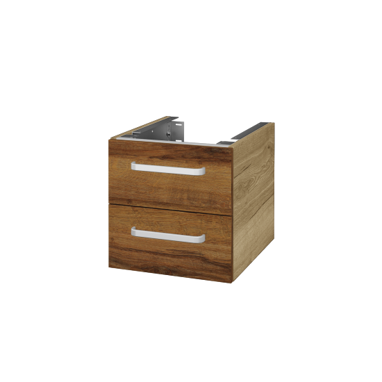 Unterschrank für Waschtischplatte DSD SZZ2 40 (Höhe 40 cm)  - D26 Ontario - Griff T01 - D27 Cognac - Nein