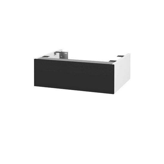 DSD SZZ 60 Unterschrank für Waschtischplatte (Höhe 20 cm)  - N01 Weiß Hochglanz - L03 Grau Metallic Lack Hochglanz - Nein