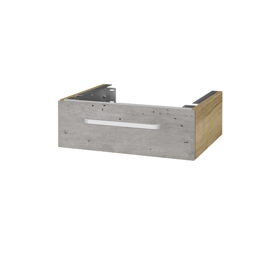 Unterschrank für Waschtischplatte DSD SZZ 60 (Höhe 20 cm)  - D26 Ontario - Griff T01 - D01 Beton - Nein